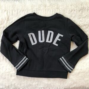 Peek black and gray DUDE sweatshirt size S 4-5